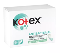 KOTEX Прокладки Ежедневные Антибактериальные  Экстра тонкие 40 штук